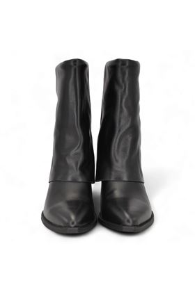 Tronchetto donna in pelle colore nero. EXE' | 083-PELLE NERA